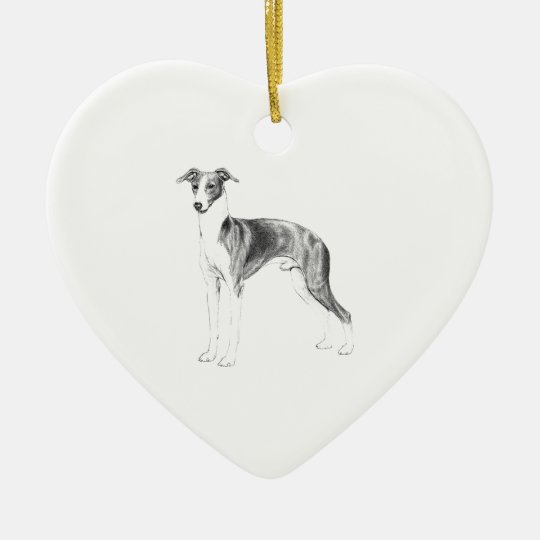 Ornamento De Cerâmica Estilo do galgo italiano