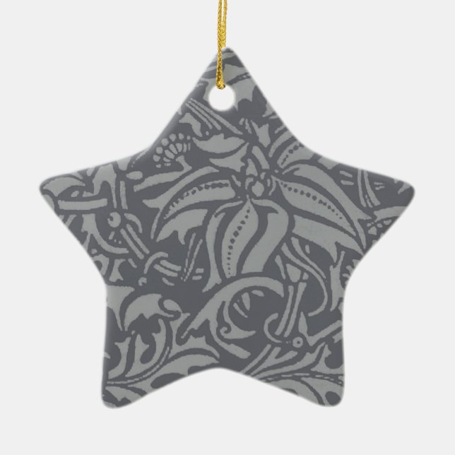 Ornamento De Cerâmica Estilo Escocês do nó William Morris (Frente)