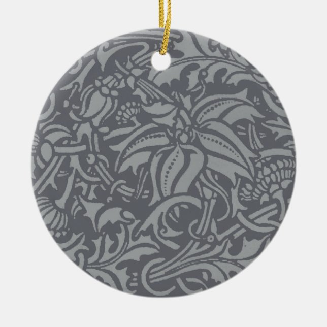 Ornamento De Cerâmica Estilo Escocês do nó William Morris (Frente)