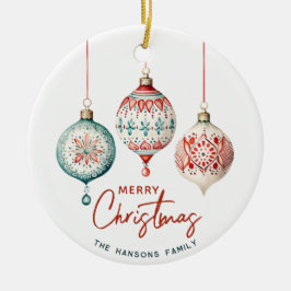 Ornamento De Cerâmica Estilo Nórdico Moderno Feliz Natal