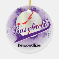Estilo retro roxo do basebol