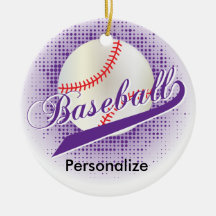 Estilo retro roxo do basebol