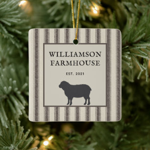 Ornamento De Cerâmica Estilo Russo de Farmhouse Foto de Natal