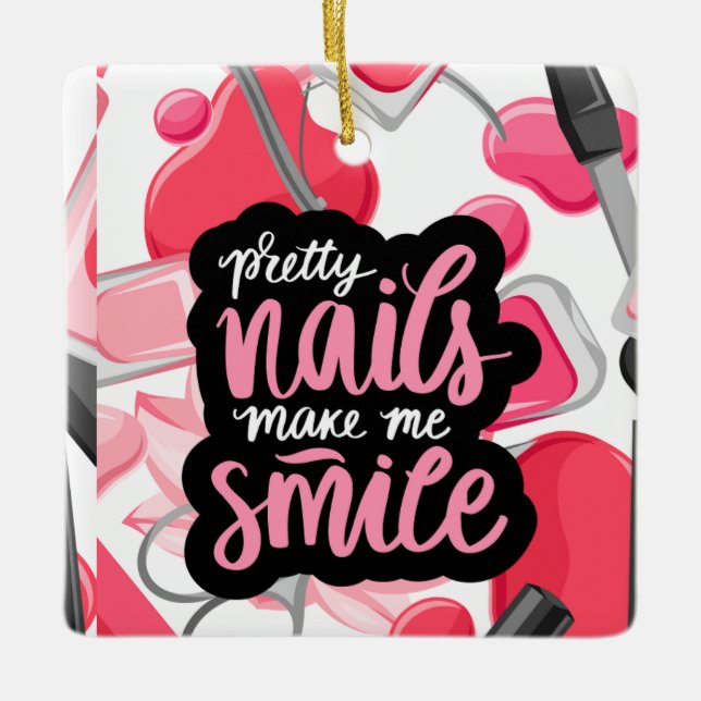 ORNAMENTO DE CERÂMICA ESTILO UNHAS ART (Frente)
