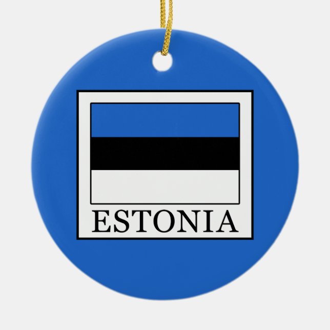 Ornamento De Cerâmica Estônia (Frente)