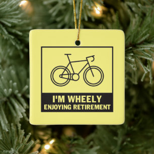 Ornamento De Cerâmica Estou a gostar da bicicleta de bicicleta Engraçado
