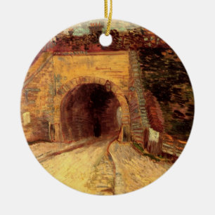 Ornamento De Cerâmica Estrada com Viaduto de Subpassagem por Vincent van