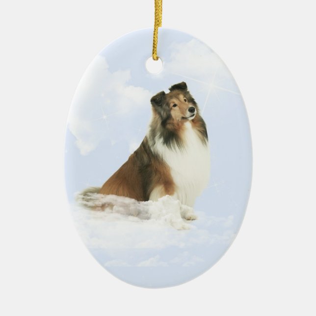 Ornamento De Cerâmica Estrela da benevolência (Frente)