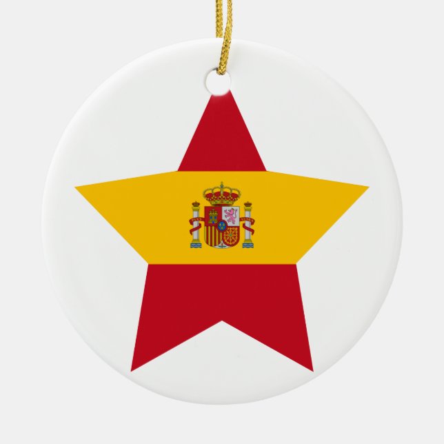 Ornamento De Cerâmica Estrela da espanha (Frente)