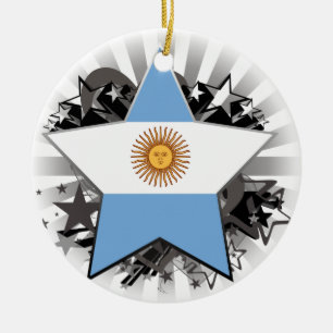 Ornamento De Cerâmica Estrela de Argentina
