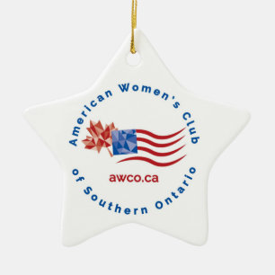 Ornamento De Cerâmica Estrela de Natal AWCO