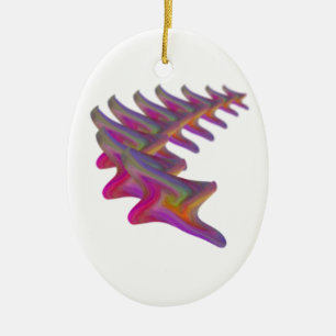Ornamento De Cerâmica Estrela de queda abstrata, presentes