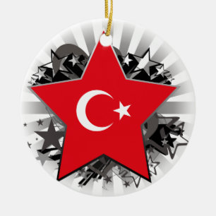Ornamento De Cerâmica Estrela de Turquia