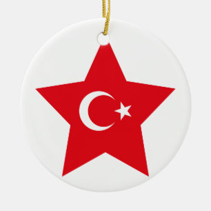 Ornamento De Cerâmica Estrela de Turquia