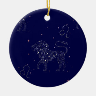 Ornamento De Cerâmica estrela leo