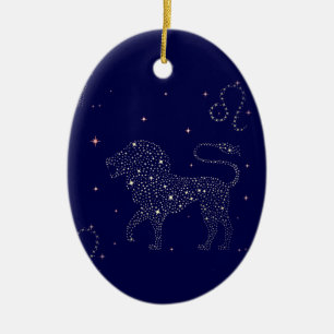 Ornamento De Cerâmica estrela leo