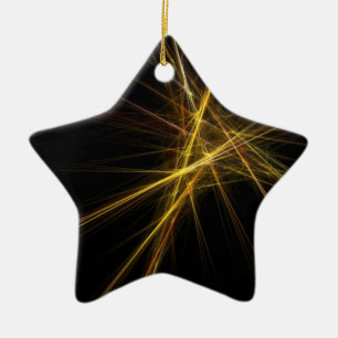 Ornamento De Cerâmica Estrela para Árvore de Natal