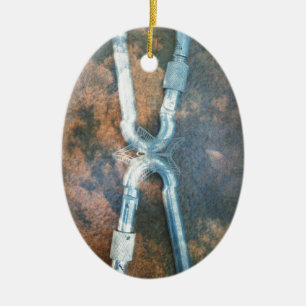 Ornamento De Cerâmica Estrela prateada infinita