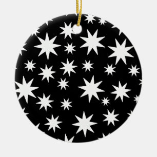Ornamento De Cerâmica Estrelas