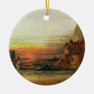 Ornamento De Cerâmica Estude para do "a gruta calipso", c.1843 (óleo no