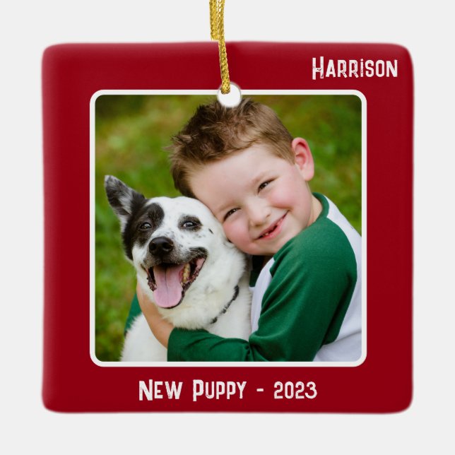 Ornamento De Cerâmica Etapa de evento especial de vermelhos lado-vermelh (Frente)