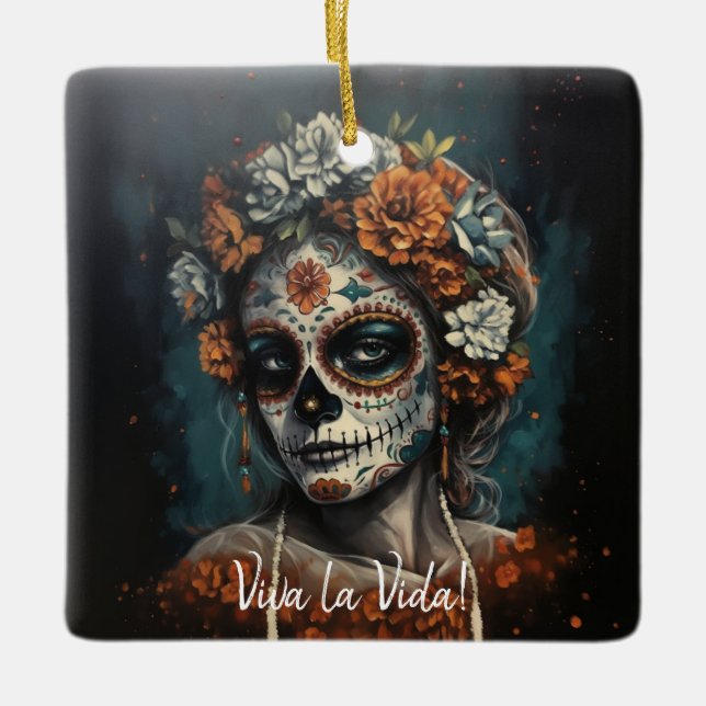 Ornamento De Cerâmica Eternal Beauty, custom (Frente)