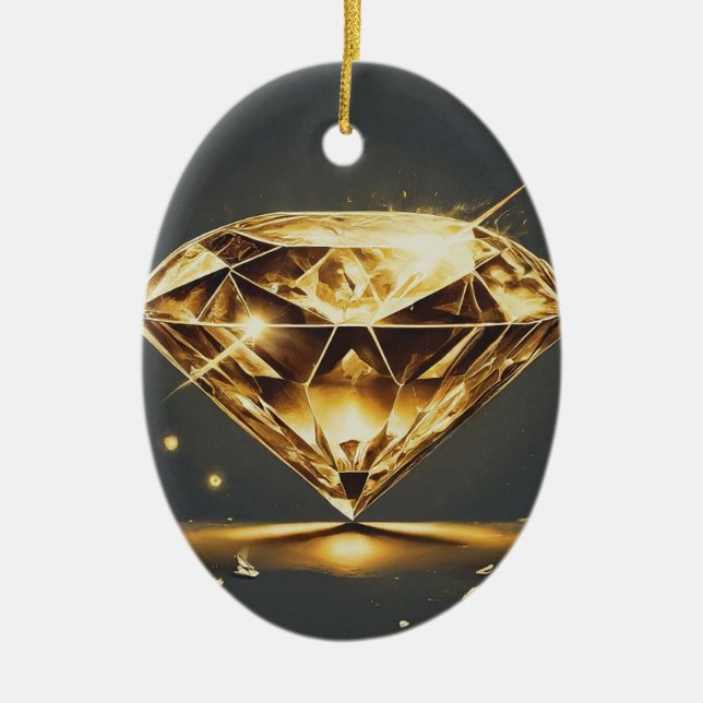 Ornamento De Cerâmica Eterno Diamond Gem (Frente)