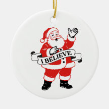 Eu Acredito no Papai Noel - Arte Vintage