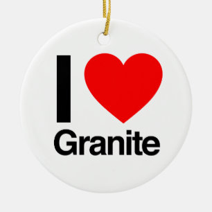 Ornamento De Cerâmica eu adoro granito