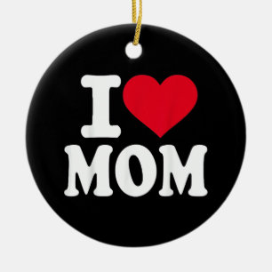 Ornamento De Cerâmica Eu Amo a Mamã