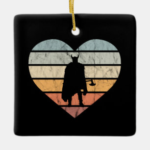 Ornamento De Cerâmica Eu Amo Guerreiro Viking Com Machado