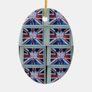 Ornamento De Cerâmica Eu amo Inglaterra.png