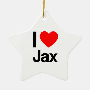 Ornamento De Cerâmica eu amo jax