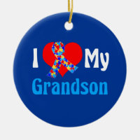 Eu Amo Meu Avô Autismo Avô Blue Ribbon