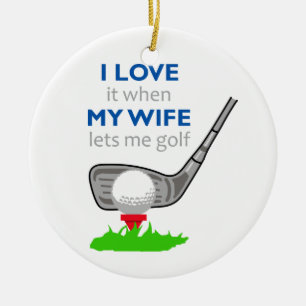 Ornamento De Cerâmica Eu amo minha esposa