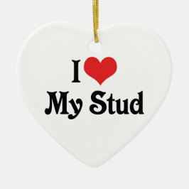 Ornamento De Cerâmica Eu Amo O Meu Aluno