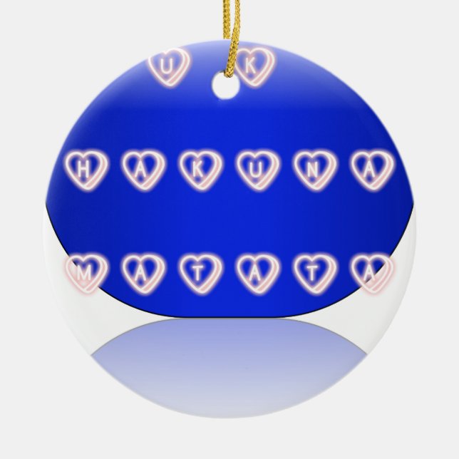 Ornamento De Cerâmica Eu amo o Reino Unido (Frente)