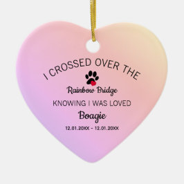 Ornamento De Cerâmica Eu Atravessei O Coração Memorial Da Ponte Do Arco-