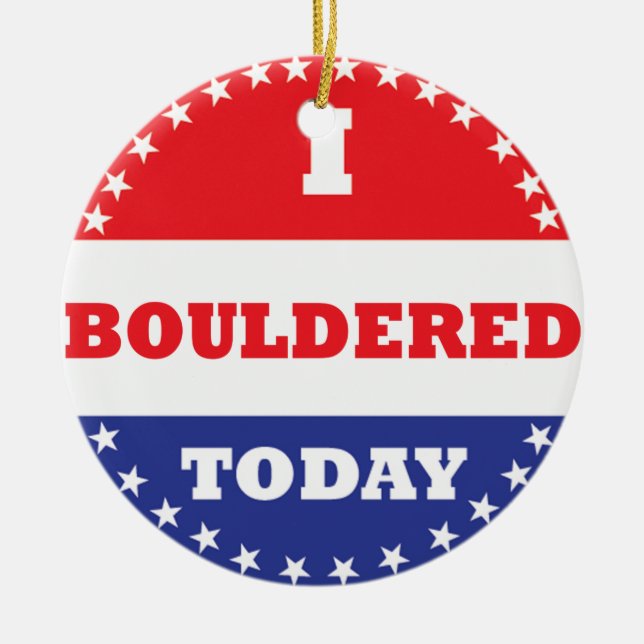 Ornamento De Cerâmica Eu Engordei Hoje (Frente)