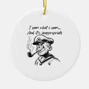 Ornamento De Cerâmica Eu Grito O Que Eu Sou E A Lama Clássica Inapropria