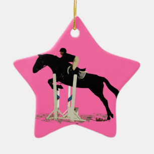 Ornamento De Cerâmica Eu preferencialmente estaria saltando! Cavalo
