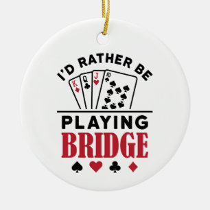 Ornamento De Cerâmica Eu Preferencialmente jogando o jogo da ponte Legal
