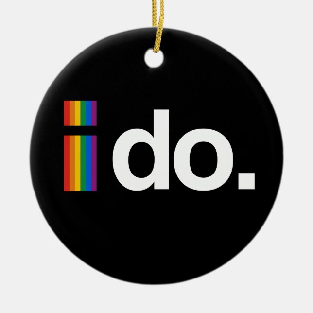 ORNAMENTO DE CERÂMICA EU QUERO CASAR-SE (Frente)