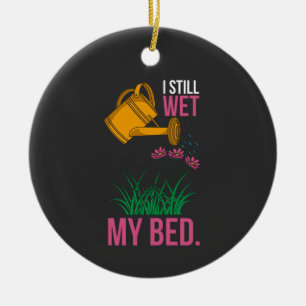 Ornamento De Cerâmica Eu Quis Minha Cama - Jardinagem