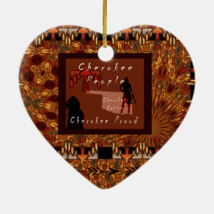 Ornamento De Cerâmica Eu sou Cherokee