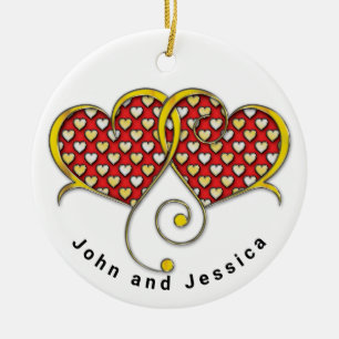 Ornamento De Cerâmica Eu Te Amo, Anote Design