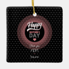 Ornamento De Cerâmica Eu te amo mãe