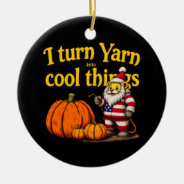 Ornamento De Cerâmica Eu Transformo O Fio Em Coisas Legal: Coisas De Mal