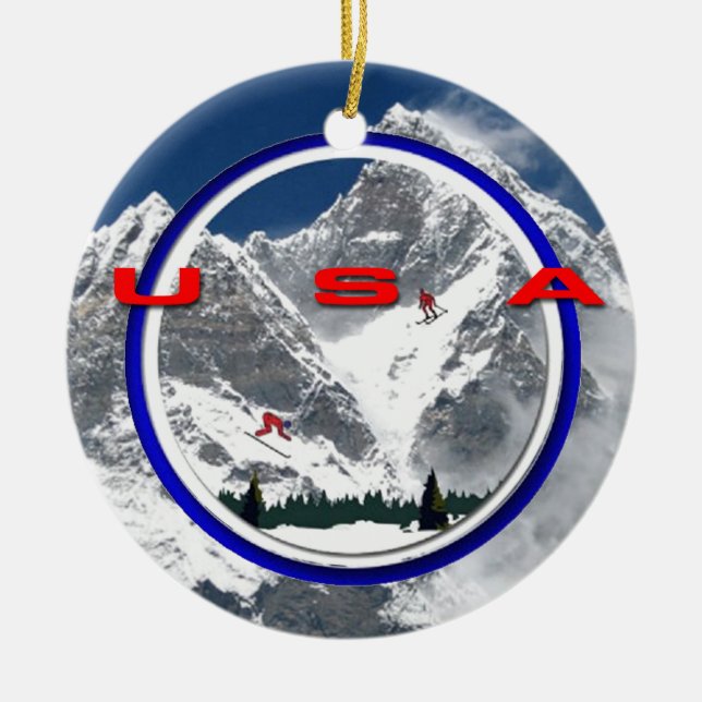 ORNAMENTO DE CERÂMICA EUA (Frente)