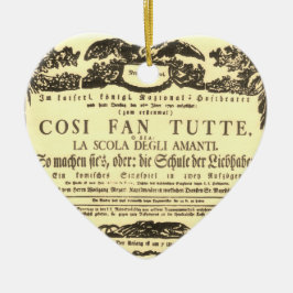 Ornamento De Cerâmica Europeia tutte de fã Wolfgang Amadeus Mozart Herz